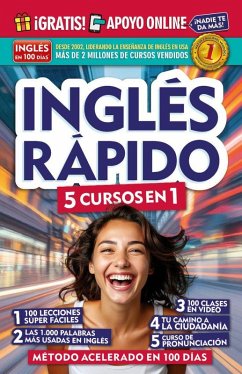 Cover Inglés Rápido. 5 Cursos En 1 / Quick English. 5 Courses in 1
