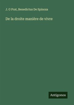Cover De la droite manière de vivre