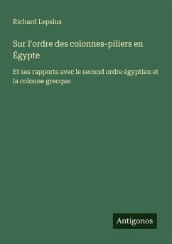 Cover Sur l'ordre des colonnes-piliers en Égypte