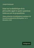 Essai sur la séméïotique de la péricardite aiguë et quatre questions tirées au sort en propositions
