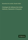 Catalogue de tableaux des écoles italienne, flamande et française