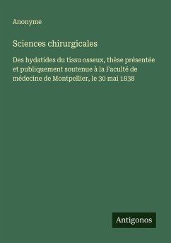 Cover Sciences chirurgicales