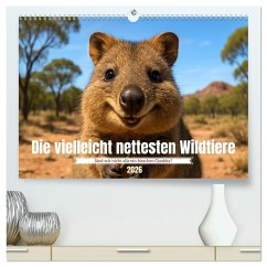 Cover Die vielleicht nettesten Wildtiere (hochwertiger Premium Wandkalender 2026 DIN A2 quer), Kunstdruck in Hochglanz