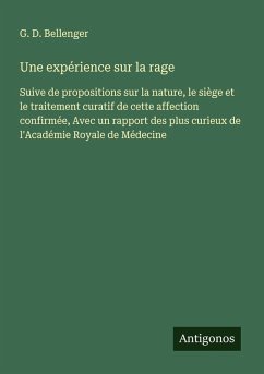 Cover Une expérience sur la rage