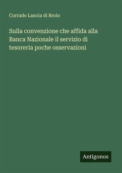 Cover Sulla convenzione che affida alla Banca Nazionale il servizio di tesoreria poche osservazioni
