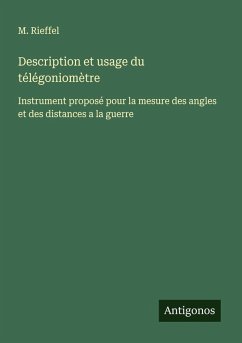 Cover Description et usage du télégoniomètre