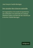 Des annales des sciences naturelle