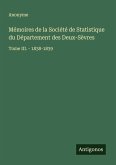 Mémoires de la Société de Statistique du Département des Deux-Sèvres