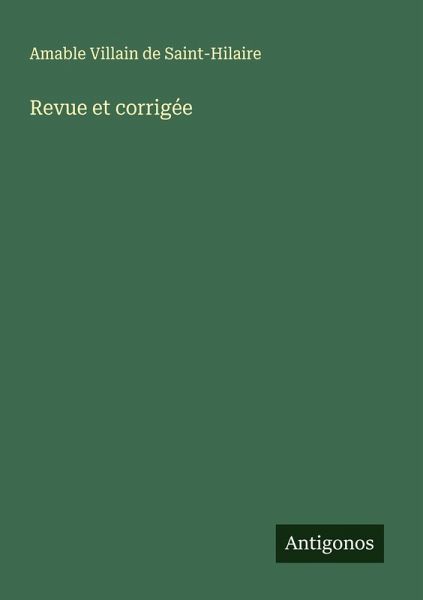 Revue et corrigée Revue et corrigée