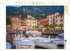CALVENDO Puzzle Malcesine am Abend   1000 Teile Lege-Größe 64x48cm Foto-Puzzle für glückliche Stunden
