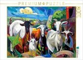 CALVENDO Puzzle Ziegenherde   1000 Teile Lege-Größe 64x48cm Foto-Puzzle für glückliche Stunden