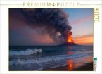 CALVENDO Puzzle Inselvulkan im Meer   1000 Teile Lege-Größe 64x48cm Foto-Puzzle für glückliche Stunden