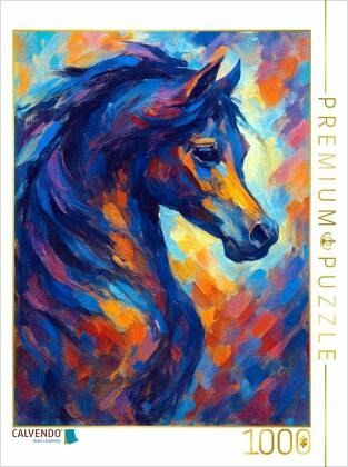 CALVENDO Puzzle Abstrakter Araber Hengst   1000 Teile Lege-Größe 64x48cm Foto-Puzzle für glückliche Stunden