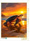 CALVENDO Puzzle Mit Sonne auf dem Rücken ins Abenteuer   1000 Teile Lege-Größe 64x48cm Foto-Puzzle für glückliche Stunde