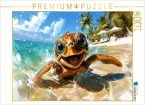 CALVENDO Puzzle Ein Motiv aus dem Kalender Wächter der Meere   1000 Teile Lege-Größe 64x48cm Foto-Puzzle für glückliche