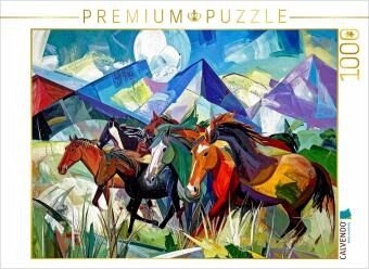 CALVENDO Puzzle Pferdeherde 1000 Teile Lege-Größe 64x48cm Foto-Puzzle für glückliche Stunden CALVENDO Puzzle Pferdeherde 1000 Teile Lege-Größe 64x48cm Foto-Puzzle für glückliche Stunden