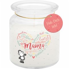 Cover Kerze im Glas Mama Herz