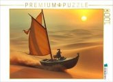 CALVENDO Puzzle Segel über der Wüste   1000 Teile Lege-Größe 64x48cm Foto-Puzzle für glückliche Stunden