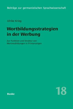 Cover Wortbildungsstrategien in der Werbung (eBook, PDF)