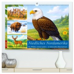 Cover Niedliches Nordamerika (hochwertiger Premium Wandkalender 2026 DIN A2 quer), Kunstdruck in Hochglanz
