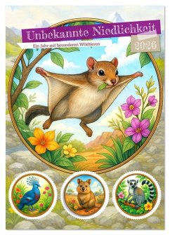 Unbekannte Niedlichkeit (Wandkalender 2026 DIN A3 hoch), CALVENDO Monatskalender Cover Unbekannte Niedlichkeit (Wandkalender 2026 DIN A3 hoch), CALVENDO Monatskalender