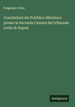Conclusioni del Pubblico Ministero presso la Seconda Camera del tribunale civile di Napoli - Orilia, Fulgenzio