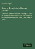 Discorso del socio dott. Giovanni Copello