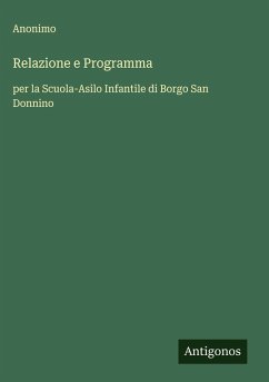 Relazione e Programma - Anonimo