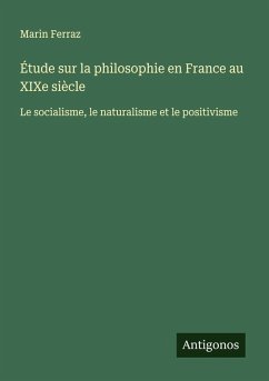 Cover Étude sur la philosophie en France au XIXe siècle