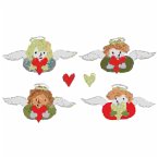 Stick & Stitch Packung, Engel mit Herzen