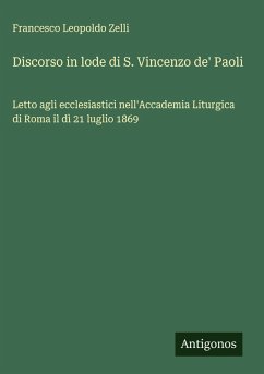 Cover Discorso in lode di S. Vincenzo de' Paoli
