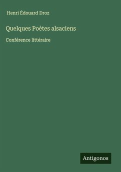 Cover Quelques Poètes alsaciens
