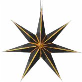 Papierstern, Schwarz/Gold, FSC MIX