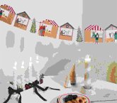 Genähte Girlande Weihnachtsmarkt FSC MIX