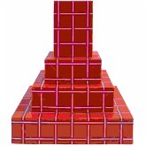 Papierschachtel Set Raster, Rot, FSC MIX