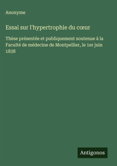 Cover Essai sur l'hypertrophie du c¿ur