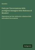 Feste per l'incoronazione della prodigiosa immagine della Madonna di Mondovì