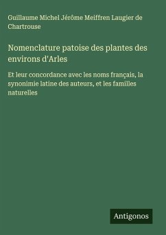 Cover Nomenclature patoise des plantes des environs d'Arles