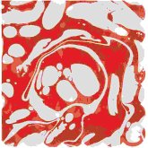 Servietten Marmor, Rot/Weiß, FSC MIX