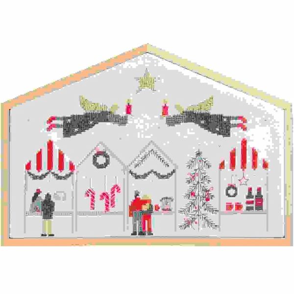 Stickpackung Gezählter Kreuzstich,Weihnachtsmarkt, FSC Mix Stickpackung Gezählter Kreuzstich,Weihnachtsmarkt, FSC Mix