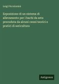 Esposizione di un sistema di allevamento per i bachi da seta preceduta da alcuni cenni teorici e pratici di sericultura