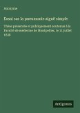 Essai sur la pneumonie aiguë simple Essai sur la pneumonie aiguë simple