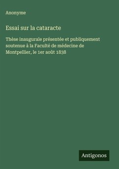 Essai sur la cataracte - Anonyme Essai sur la cataracte - Anonyme
