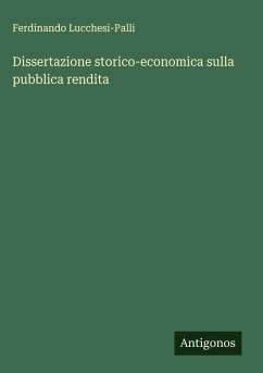 Cover Dissertazione storico-economica sulla pubblica rendita
