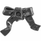 Keramik Kerzenhalter Schleife, Grün