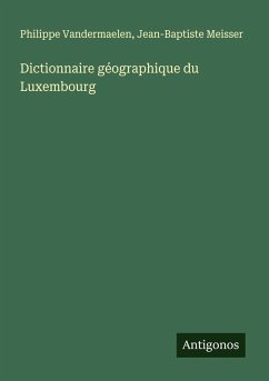 Cover Dictionnaire géographique du Luxembourg