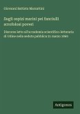 Sugli ospizi marini pei fanciulli scrofolosi poveri