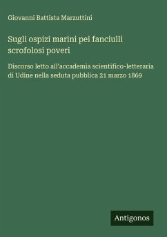 Cover Sugli ospizi marini pei fanciulli scrofolosi poveri