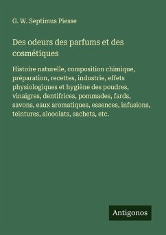 Cover Des odeurs des parfums et des cosmétiques