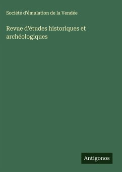 Cover Revue d'études historiques et archéologiques